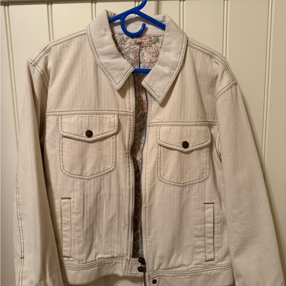 Faherty Cream Jean Jacket